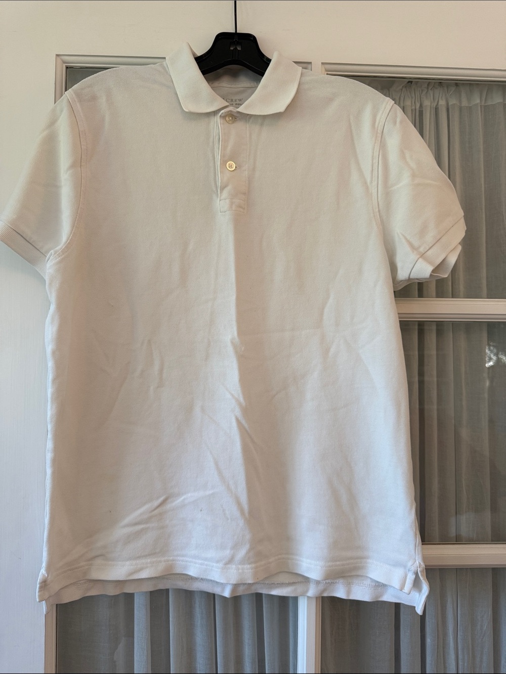 J. Crew White Men's Short Sleeve Polo